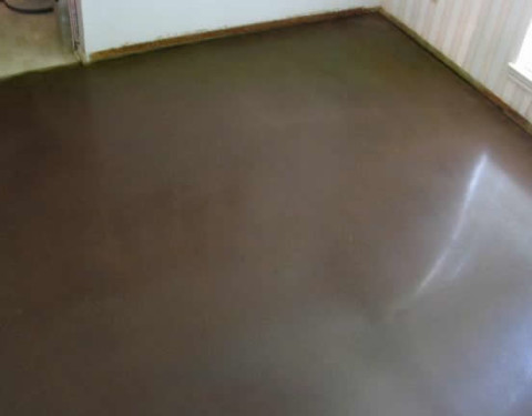 Polished concrete w. Satin Finish